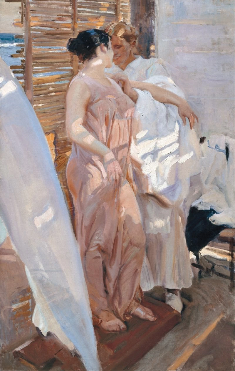 La veste rosa. Dopo il bagno, 1916